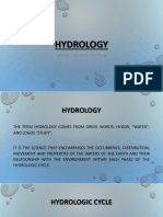 Hydrology: History and Introduction