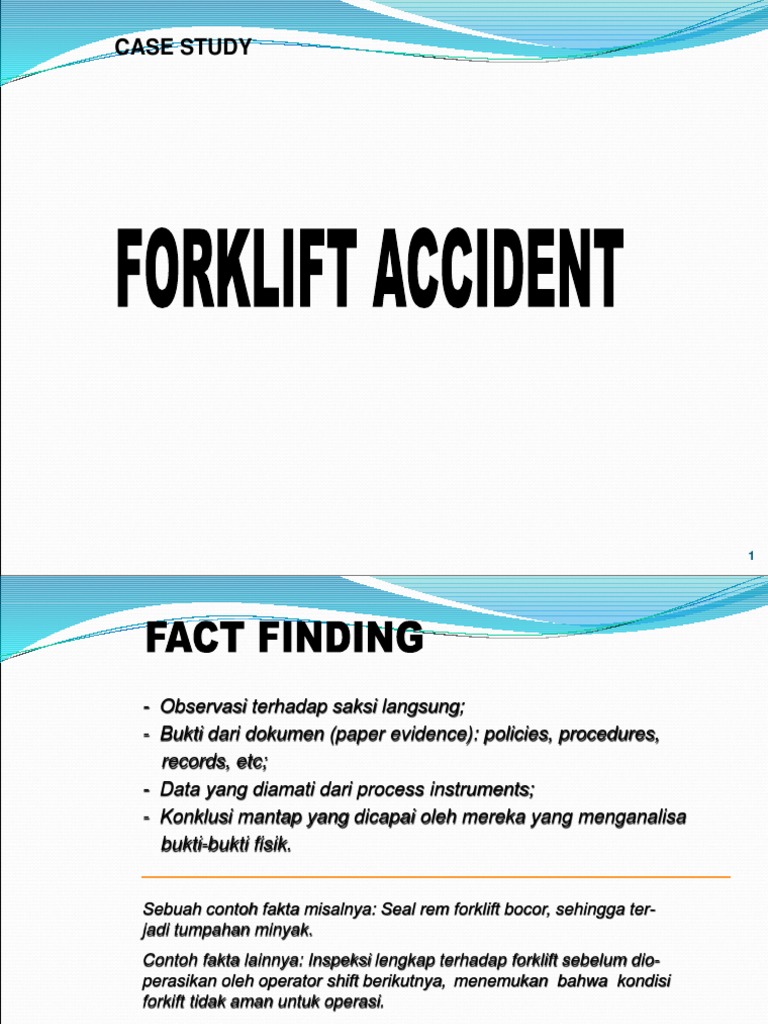 Forklift Accident (Case Study) PDF