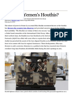 Who Are Yemen's Houthis