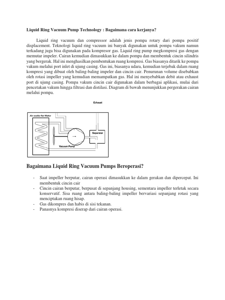 Liquid Ring Vacuum Pump Technology PDF