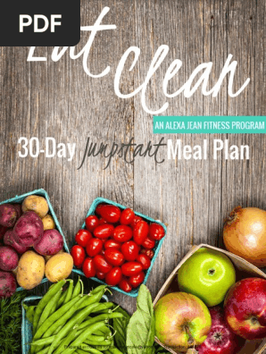 AJF Eat Clean Meal Plan