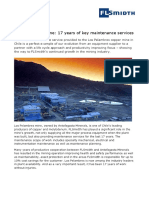 Los Pelambres Mine: 17 Years of Key Maintenance Services