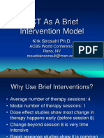 Strosahl ACBS ACT Brief Intervention Workshop