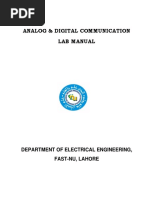 Analogue Digital Communication Manual August 2015