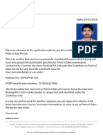 IRDA Certificate Sample
