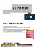 Taxonomy Foldable
