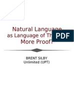 Natural Language More Proof?: As Language of Thought