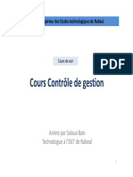 LE de CoursContrôle de Gestion