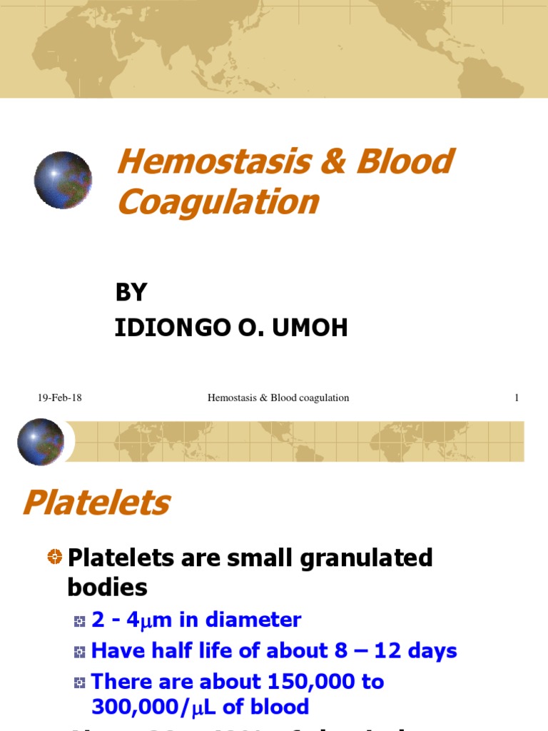 Hemostasis and Blood Coagulation Overview | PDF | Coagulation | Bleeding
