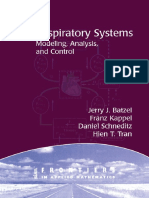 Respiratory Systems. Modeling Analysis and Control. Batzel