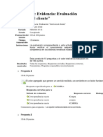 Evaluación Evidencia Evaluación Servicio Al Cliente Recuperacion de Cartera SENA