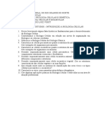 Roteiro - Introduo Biologia Celular PDF