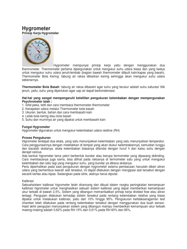 Hygrometer PDF
