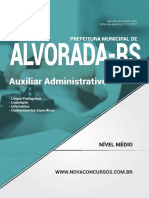 APOSTILA - Pref de Alvorada - Rs - Auxiliar Administrativo 384 Pgs Capa