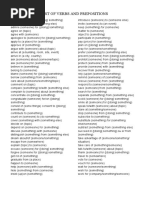 Verbs and Prepositions