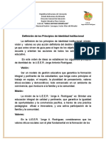 Principios de Identidad Institucional