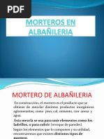 Morteros en Albañileria