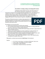 Sustainable MLE Teacher Recruitment Models