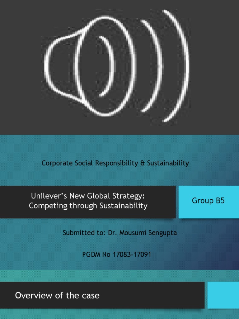 Csr Unilever B5 Pdf Corporate Social Responsibility Strategic