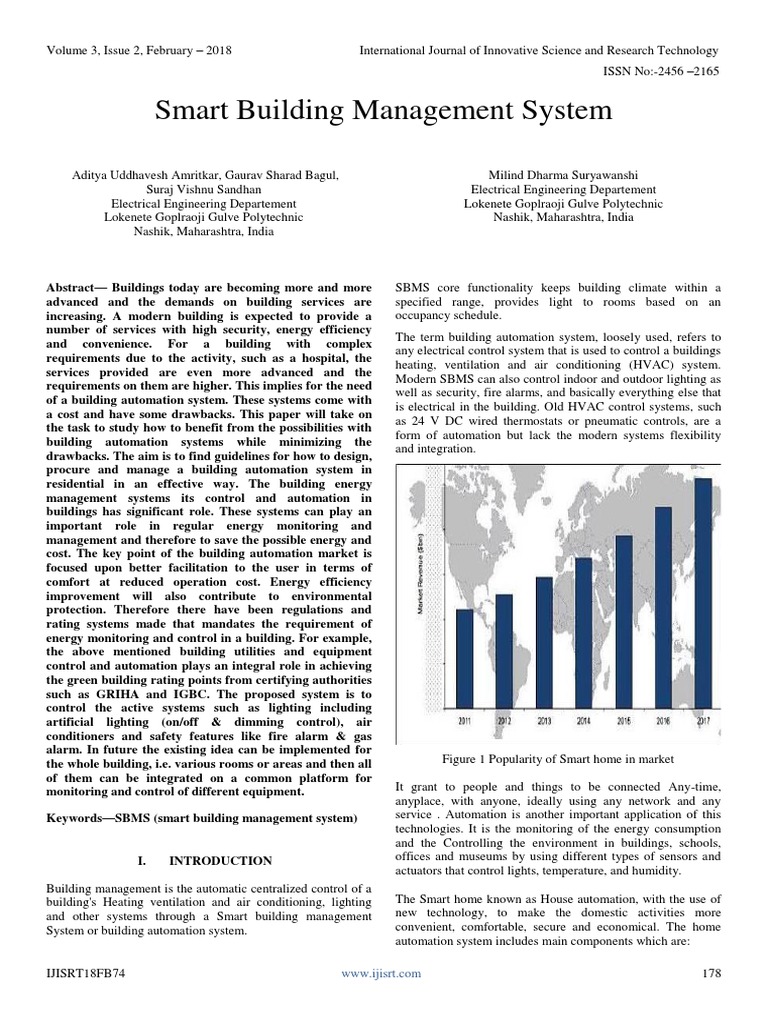 Smart Building Management System | PDF | Building Automation | Automation