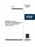 1018-78 REQUISITOS PARA LA PRESURIZACION DE MEDIOS DE ESCAPE Y ASCENSORES EN EDIFICACIONES.pdf