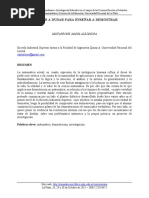 Enseñar a Dudar Para Enseñar a Demostrar