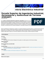 Grado en Ingeniería Electrónica Industrial y Automática (ESEIAAT)