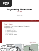 Programming Abstractions: Cynthia Lee