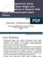 Effects of Hypertonic Saline Solution On Body Weight Jurnal