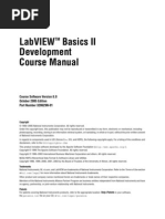LabVIEW Basics II Development Course Manual