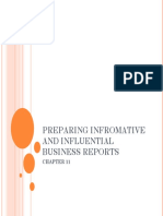 Preparing Infromative and Influential Business Reports