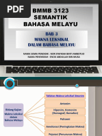 Bab 3 Makna Leksikal Dalam Bahasa Melayu