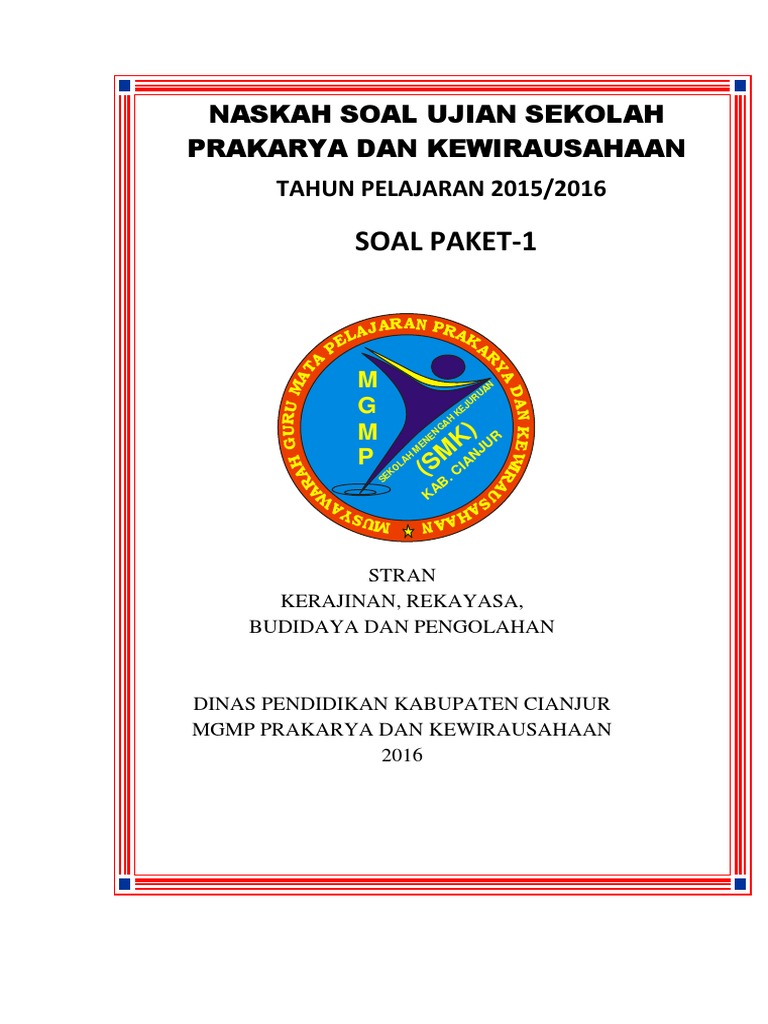 View Soal Ujian Sekolah Kewirausahaan Smk Dan Kunci Jawaban Images