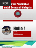 Program Pendidikan Untuk Semua Di Malaysia