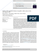 Asymmetric Behavior of Propeller-Rudder System