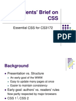 CS Students' Brief On CSS