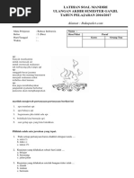 Latihan Soal UAS Bahasa Indonesia Kelas 2 SD