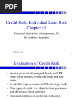 Evaluation of Credit Risk