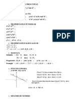 Formule Utile Clasa a VIII-A Matematica