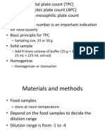 Total Bacterial Number Is An Important Indication For Food Quality - Basic Principle For TPC - Solid Sample - Homogenize