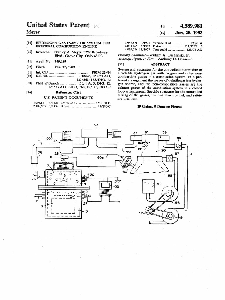 Stanley Meyer - Hydrogen Gaz Injector For Internal Combustion Engine ...