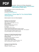 Pediatric Doctor List in Dhaka | PDF | Doctor Of Medicine | Medical School