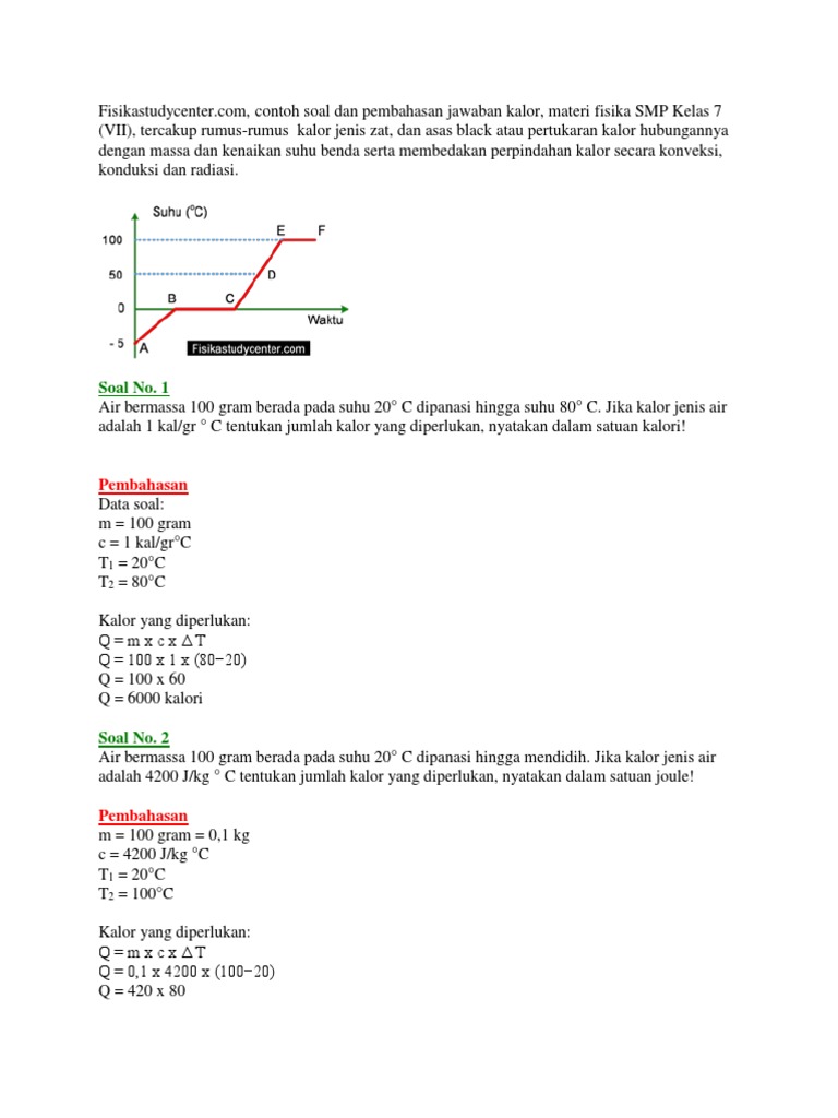 15++ Contoh soal kalor kelas 9 information