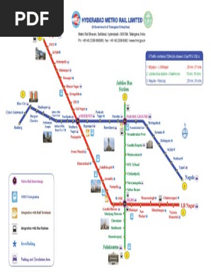 Hyderabad Metro Rail Map Metro Rail Map | Pdf