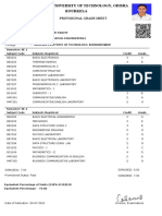 Provisional Grade Sheet: 1401297204 Akash Kumar Padhy