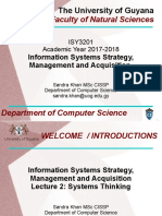 ISY3201 Lecture 2 Systems Thinking