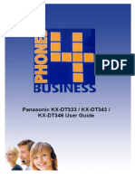 Panasonic KX-DT333 / KX-DT343 / KX-DT346 User Guide