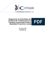 Reglamento Instituto para La Calidad PDF