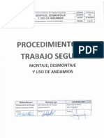 P-PDR-014 PTS Montaje, Desmontaje y Uso de Andamios