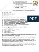 Lista de Atividades Primeiros Anos Nivo 2018